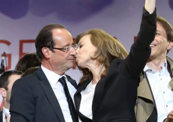 President François Hollandes partner Valerie Trierweiler, right, has come in for angry criticism for meddling in politics. Picture: Getty