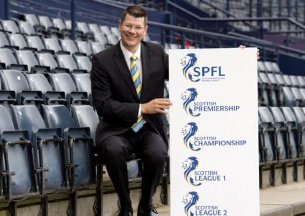 Neil Doncaster launches the new SPFL branding. Picture: SNS