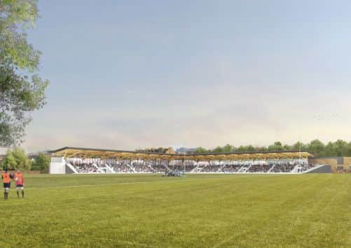 An artist's impressions of Edinburgh Accies new stadium. Picture: submitted