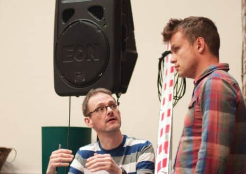 Gordon Mcintyre and Hamish Pirie in rehearsals for I'm With The Band. Picture: Contributed