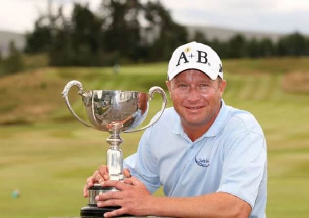 Greig Hutcheon with the trophy. Picture: Contributed