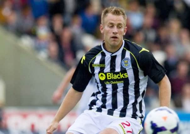 Danny Grainger making his debut for St Mirren on Tuesday. Picture: SNS