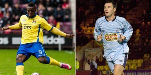 William Gros and Kris Boyd pictured during their previous spell with Kilmarnock. Picture: SNS