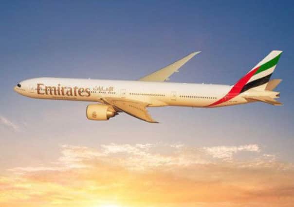 Emirates flights from Glasgow to Dubai will be temporarily reduced next year. Picture: Complimentary