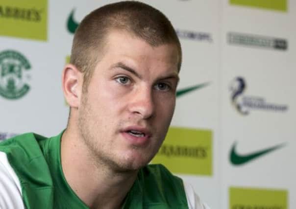 James Collins cut a confident figure as he looked forward to his debut. Picture: SNS