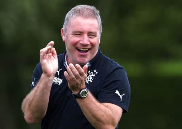 McCoist expects his team to start producing in mid-September. Picture: SNS