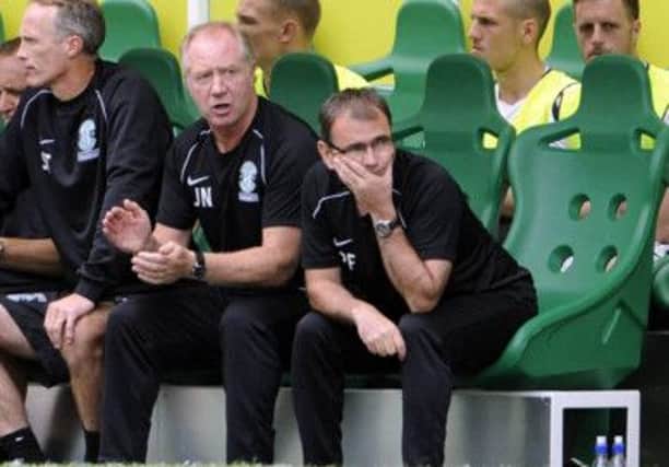 More uncomfortable viewing at Easter Road for Hibernian manager Pat Fenlon. Picture: Greg Macvean