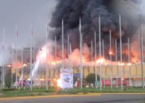 The fire has ripped through the airport in Kenya. Picture: Comp