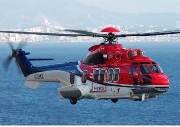 The CHC-operated Super Puma was carring senior managers of oil firm Total. Picture: CHC