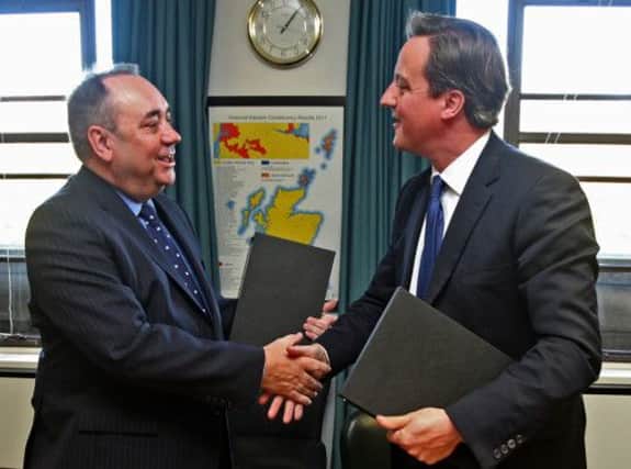 Prime Minister David Cameron and First Minister Alex Salmond. Picture: PA