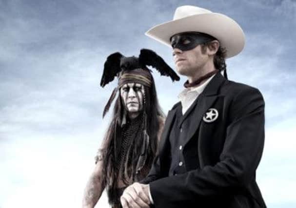 Johnny Depp as Tonto and Armie Hammer in The Lone Ranger. Picture: PA