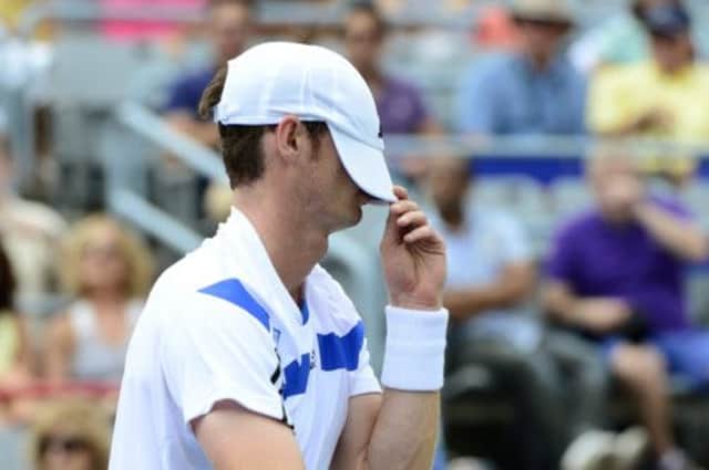 Andy Murray is his harshest critic after missing a shot against Marcel Granollers. Picture: Paul Chiasson/AP