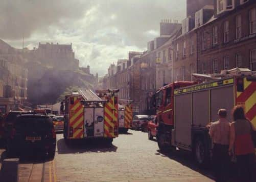 The view from Castle Street, from @jacferg, and the view from Rose Street from Christie McMonagle