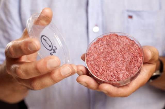 A lab-grown meat burger made from Cultured Beef. Picture: PA