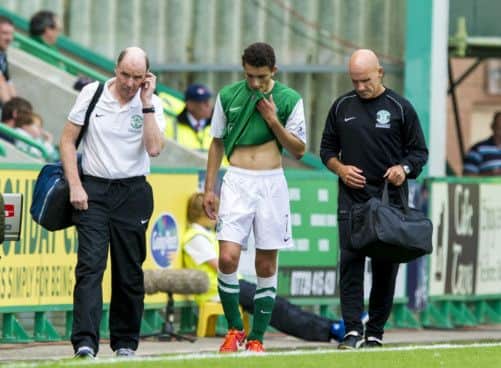 Harris sustained the damage in Sunday's home defeat by Motherwell. Picture: SNS