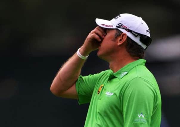 Lee Westwood: Bad finish to his second round. Picture: Getty