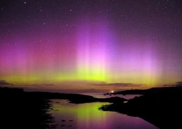 The Northern Lights as seen from Mull in in the Inner Hebrides. Picture: Ewan Miles / HeMedia