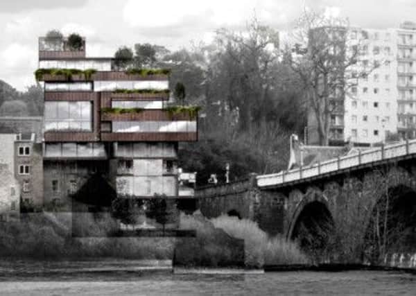 The planned apartments close to John Smeaton's landmark bridge. Picture: Contributed