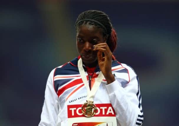 Christine Ohuruogu ran 49.41s, a new British record. Picture: Getty