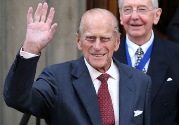 The Duke of Edinburgh made his return to public life yesterday at the Royal Society of Edinburghs awards ceremony. Picture: PA