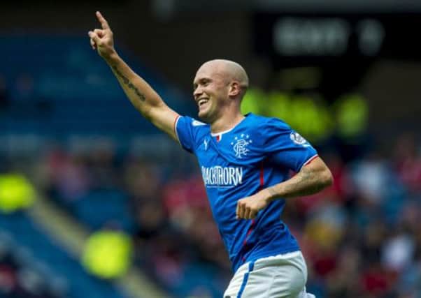 Nicky Law scored one of Rangers' four goals on Saturday. Picture: SNS