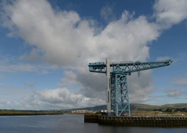The Titan Crane in Clydebank - the world's first electrically powered cantilever crane. Picture: HeMedia