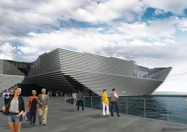 An artist's impression of the V&A Museum in Dundee, which may be completed by the end of 2016