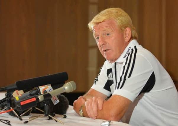 Gordon Strachan cancelled a planned Scotland training session at Wembley last night. Picture: Getty