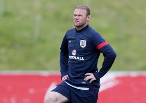 Wayne Rooney during the training session at St George's Park, Burton Upon Trent. Picture: PA
