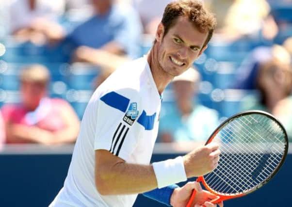 Andy Murray celebrates the winning point against Russias Mikhail Youzhny. Picture: Getty