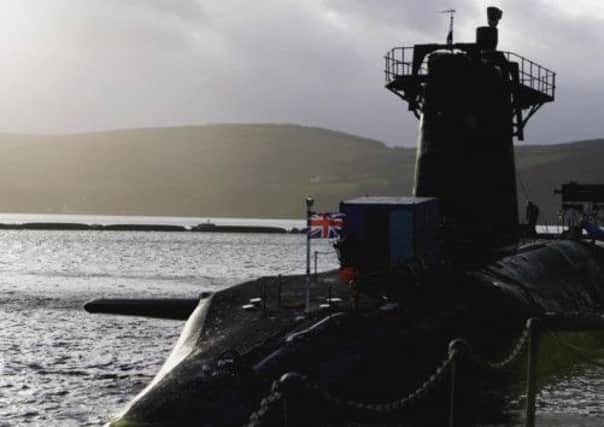 HMS Vanguard, pictured at Faslane. Picture: Getty