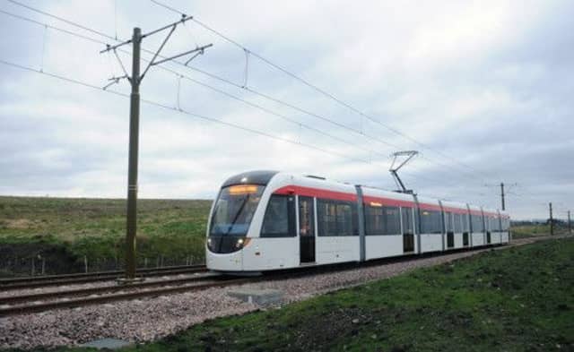 An Edinburgh tram on a test run. Picture: Neil Hanna