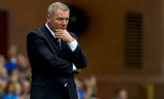 Ally McCoist has vowed to avoid another struggle. Picture: SNS