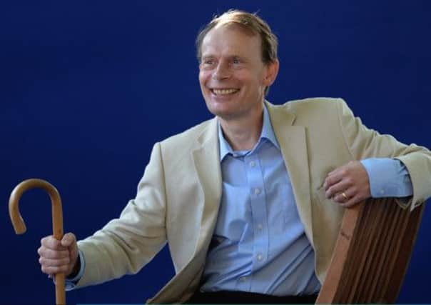Andrew Marr made his first public appearance - at the Edinburgh Book Festival - since suffering a stroke. Picture: Getty