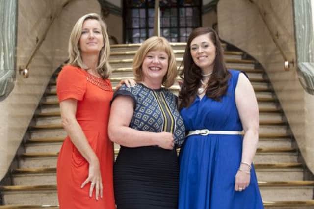 Jackie Waring, centre, chief executive of Investing Women, and directors Rebecca Heaney, left, and Bonnie Clark. Picture: Lesley Martin