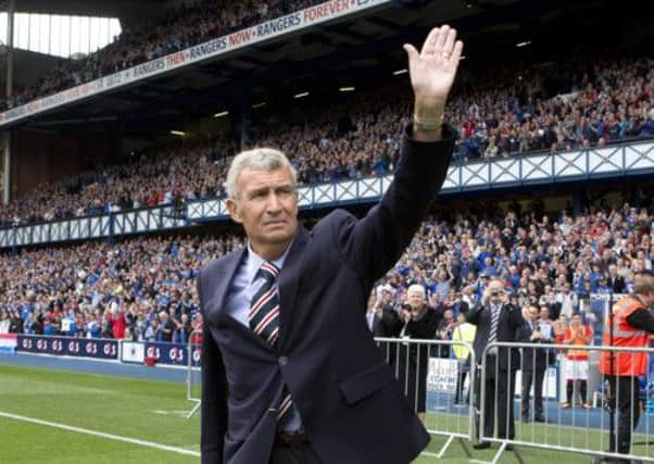 Sandy Jardine was humbled by the affection of the fans on his return to Ibrox. Picture: Kirk O'Rourke