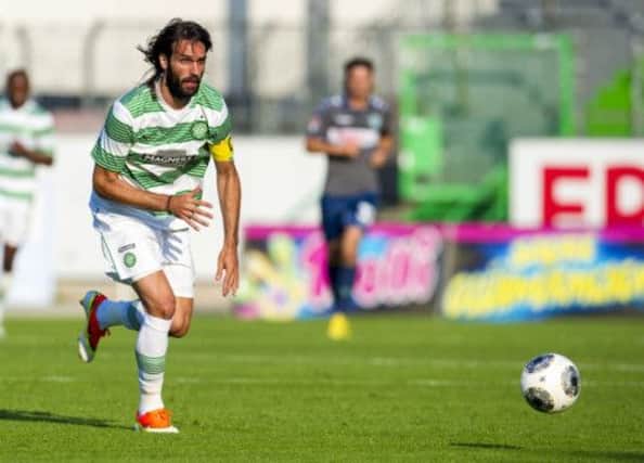 Georgios Samaras and his Celtic team-mates will be the first side representing Scotland at any level in Kazakhstan. Picture: SNS