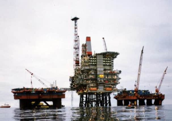 A North Sea oil rig in the Miller Oilfield. Picture: submitted