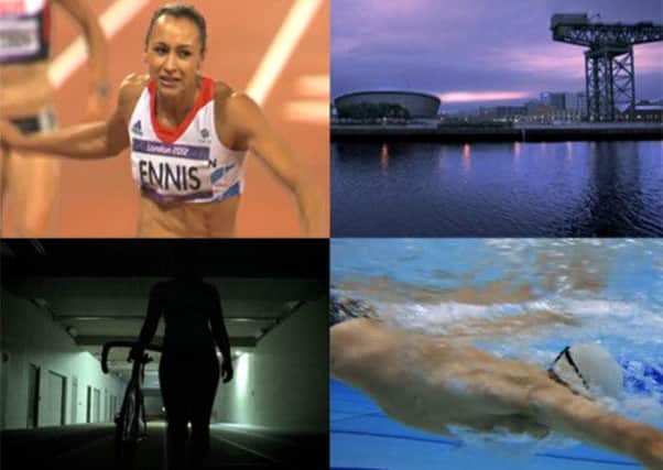 Stills from the new advert promoting the Glasgow 2014 Commonwealth Games. Pictures: YouTube