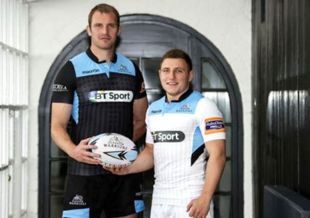 Glasgow Warriors launch their new home and away kits for the 2013/14 season. Picture: SNS