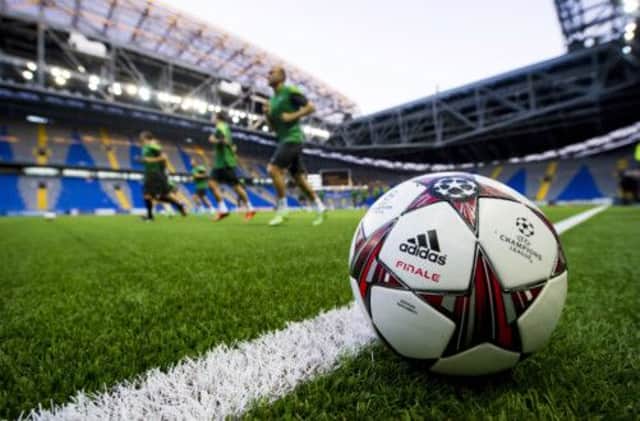 Celtic are put through their paces ahead of their Champions League play-off tie. Picture: SNS