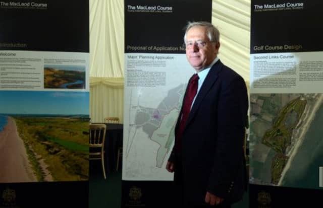 Donald Trump's rchitect Martin Hawtree unveils plans for the new Macleod golf course. Picture: Hemedia