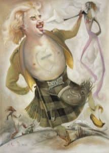 A Billy Connolly portrait by John Byrne. Picture: Contributed