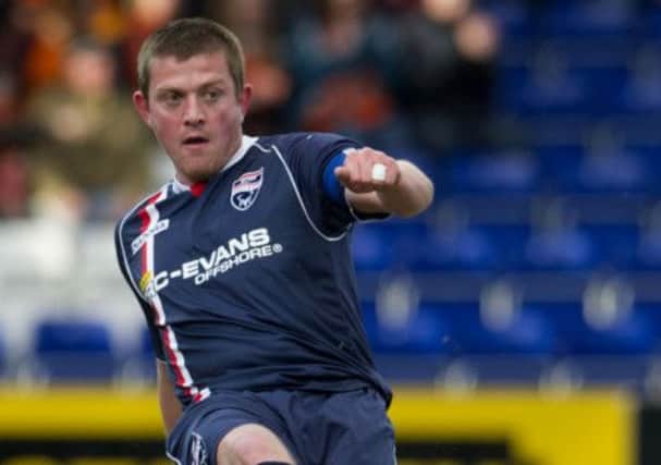 Richard Brittain in action for Ross County. Picture: SNS