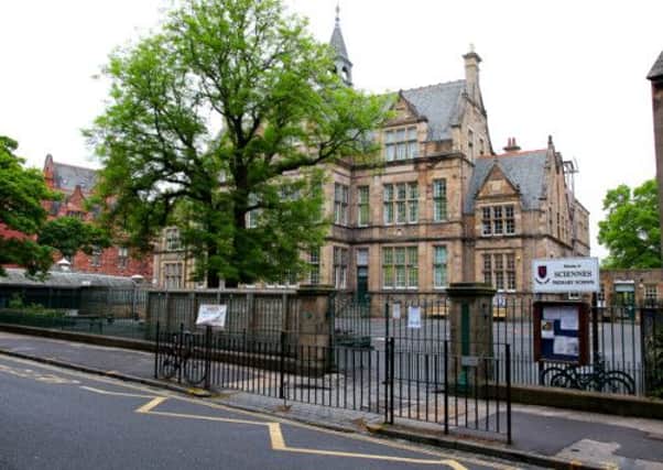 Sciennes Primary School in Edinburgh. A scheme to close roads next to schools before and after classes in the city is set to be approved by councillors. Picture: TSPL