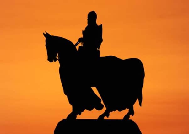Robert the Bruce's statue has been restored.  Picture: Ian Rutherford