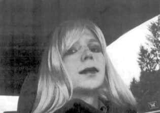 An undated photo of Bradley Manning wearing a wig and make-up. Picture: AP