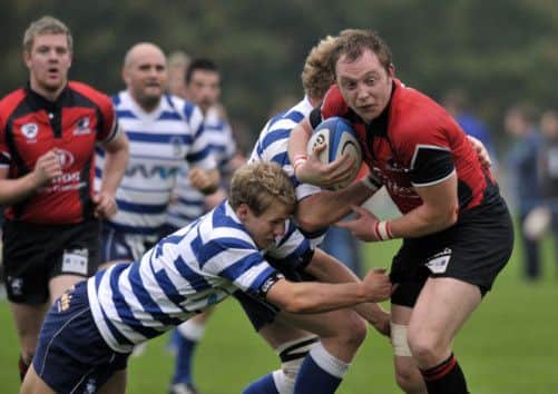 Hawks skipper Ross Miller, right, says there is a desire at the club to prove Glasgow has strong rugby foundations below the pro tier. Picture: TSPL