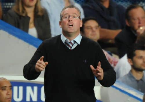 Paul Lambert: Heated exchange. Picture: Getty