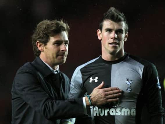 Andre Villas Boas and Gareth Bale. Picture: PA